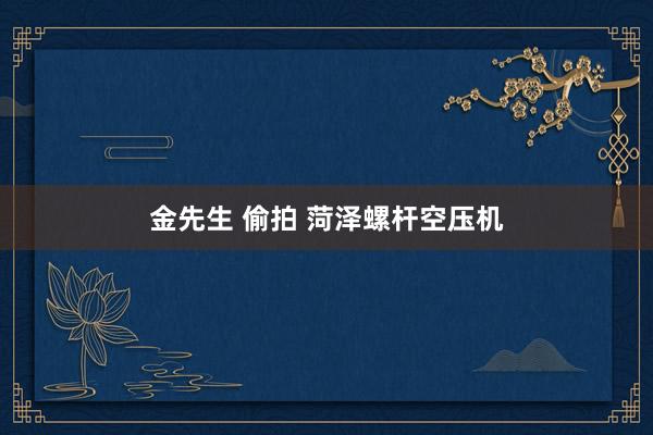 金先生 偷拍 菏泽螺杆空压机