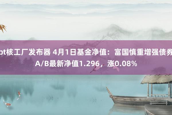 bt核工厂发布器 4月1日基金净值：富国慎重增强债券A/B最新净值1.296，涨0.08%